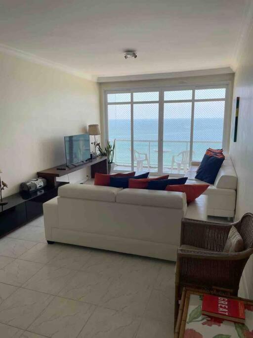 Hermoso Dpto Con Vista Frontal Al Mar Pitangueiras Guarujá Exteriör bild