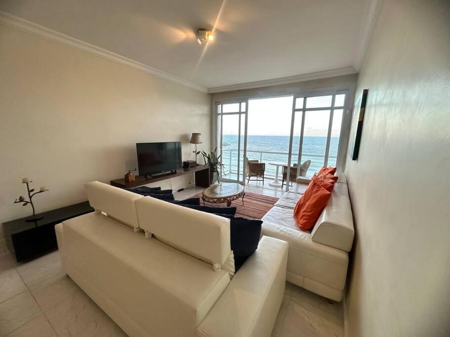 Hermoso Dpto Con Vista Frontal Al Mar Pitangueiras Guarujá Exteriör bild